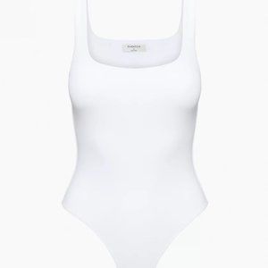 Babaton Contour Tank Bodysuit Square-neck | White | Never Worn | S